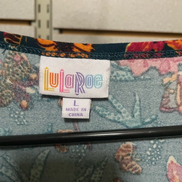 LulaRoe Irma Women's Floral Tunic Top‎ Shirt Multicolor Size Large - Picture 5 of 5